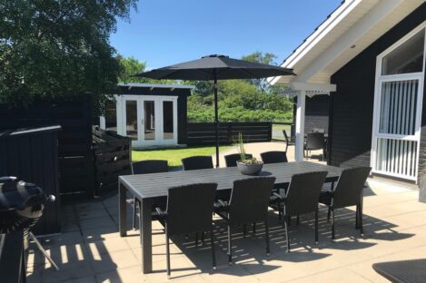 Terrasse med hegn