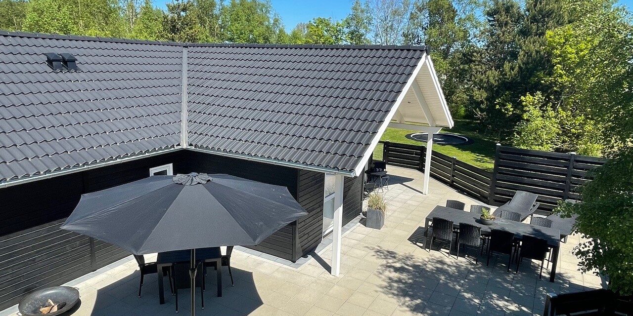 87 m² lukket terrasse